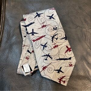 Ralph Marlin RM Aircraft Tonal‎ 2001 Neck Tie RM Style Lisa M Davie Men’s